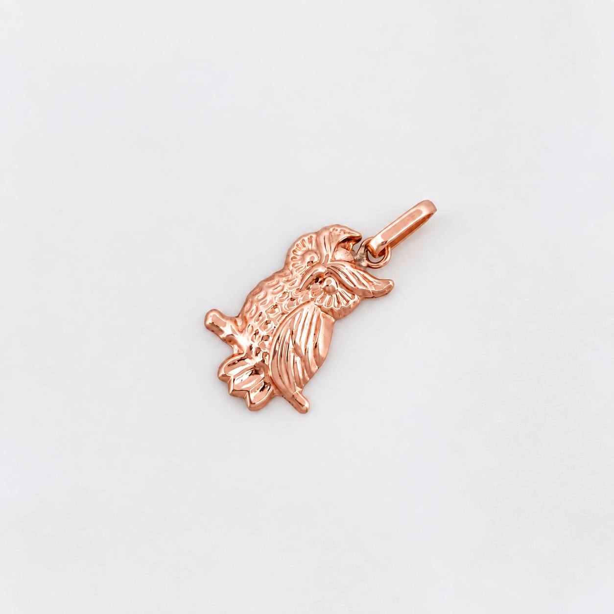 Pendant Owl 0.8g / 1 in Rose Gold 18K