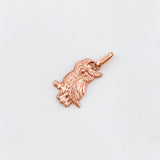 Pendant Owl 0.8g / 1 in Rose Gold 18K