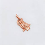 Pendant Owl 0.8g / 1 in Rose Gold 18K
