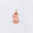 Pendant Owl 0.8g / 1 in Rose Gold 18K