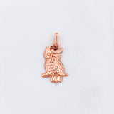 Pendant Owl 0.8g / 1 in Rose Gold 18K