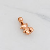 Dije Oso 2g / 1/2 in Oro Rosa 18K