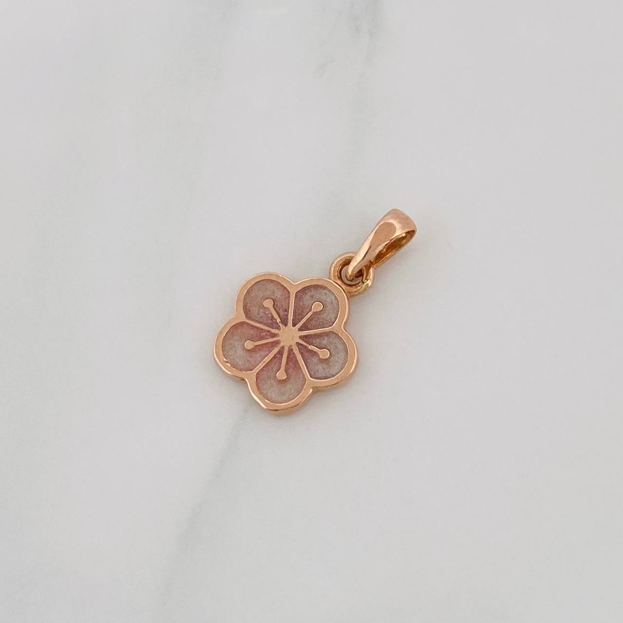 Pendant Flower 1.4g / 3/4 in 18K Rose Gold