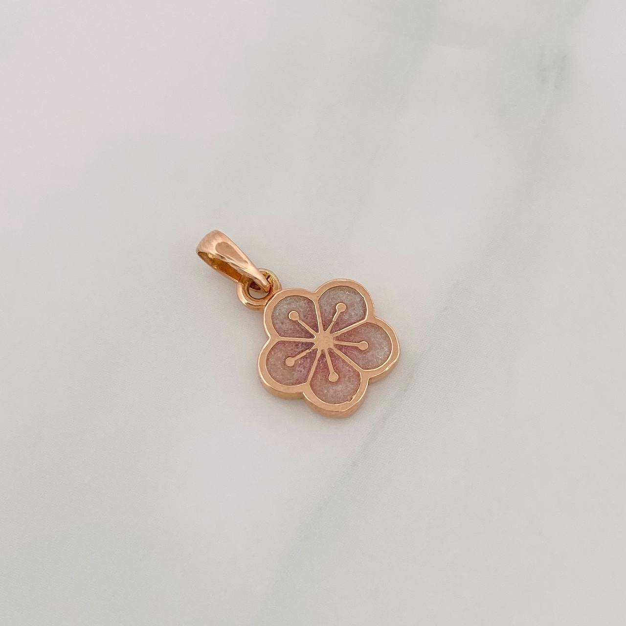 Pendant Flower 1.4g / 3/4 in 18K Rose Gold