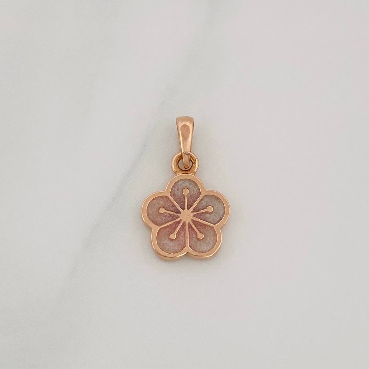 Pendant Flower 1.4g / 3/4 in 18K Rose Gold