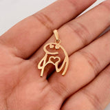 Pendant Flork 2.1g / 1 in Rose Gold 18K