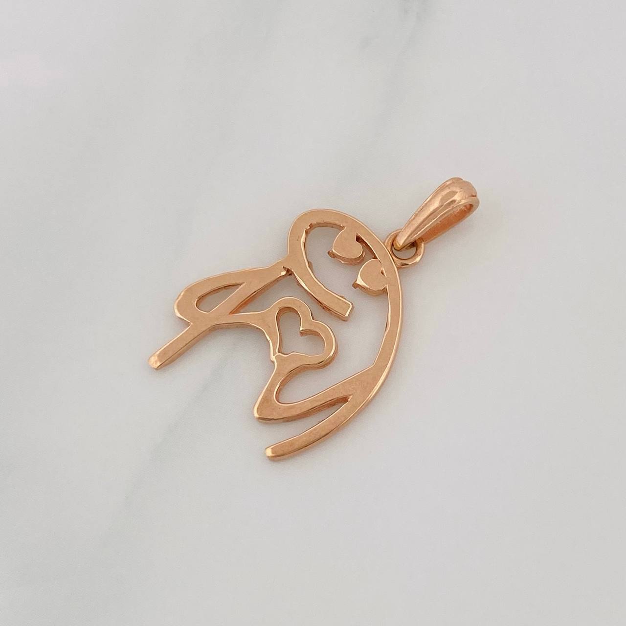 Pendant Flork 2.1g / 1 in Rose Gold 18K