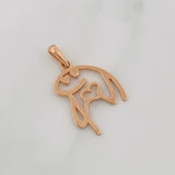 Pendant Flork 2.1g / 1 in Rose Gold 18K