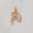 Pendant Flork 2.1g / 1 in Rose Gold 18K