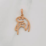 Pendant Flork 2.1g / 1 in Rose Gold 18K