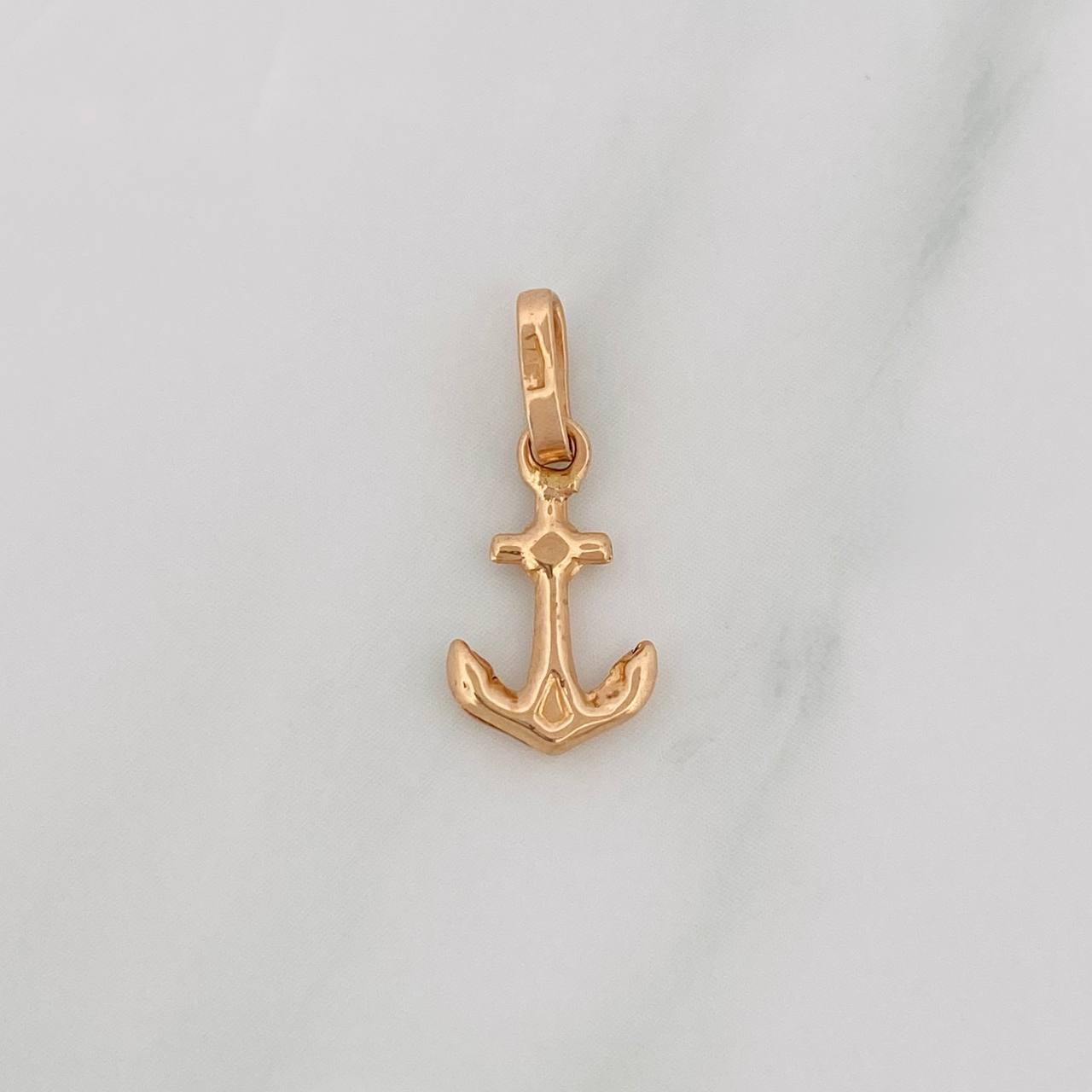 Pendant Anchor 0.5g / 3/4 in 18K Rose Gold