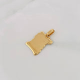 Dije Placa Pergamino 1.65g / 1 in Oro Amarillo 18K