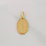 Pendant Octagonal Plate 2.2g / 1 in Yellow Gold 18K