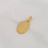 Pendant Octagonal Plate 2.2g / 1 in Yellow Gold 18K
