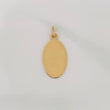 Oval Plate Pendant 0.85g / 1 in Yellow Gold 18K