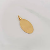 Oval Plate Pendant 0.85g / 1 in Yellow Gold 18K