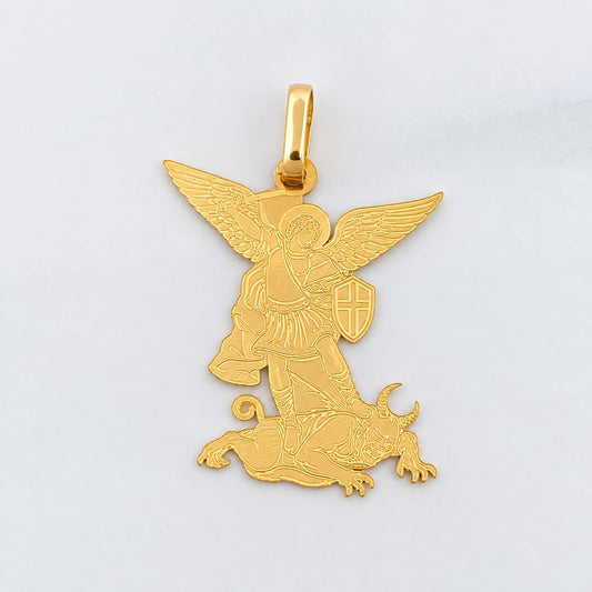 Dije San Miguel Arcangel 1g / 1 in Oro Amarillo 18K
