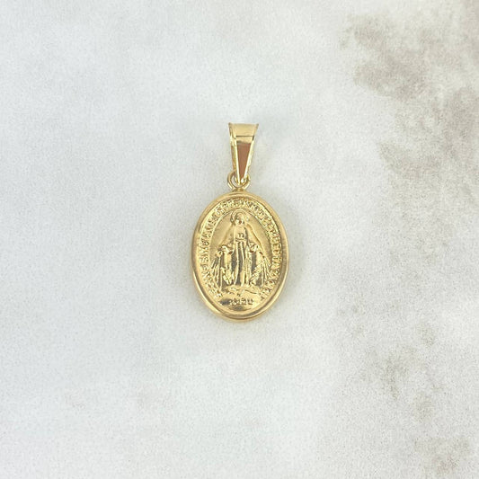 Dije Virgen Milagrosa 1.65gr / 1 1/4 in / Oro Amarillo 18K *