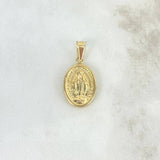 Dije Virgen Milagrosa 1.65gr / 1 1/4 in / Oro Amarillo 18K *