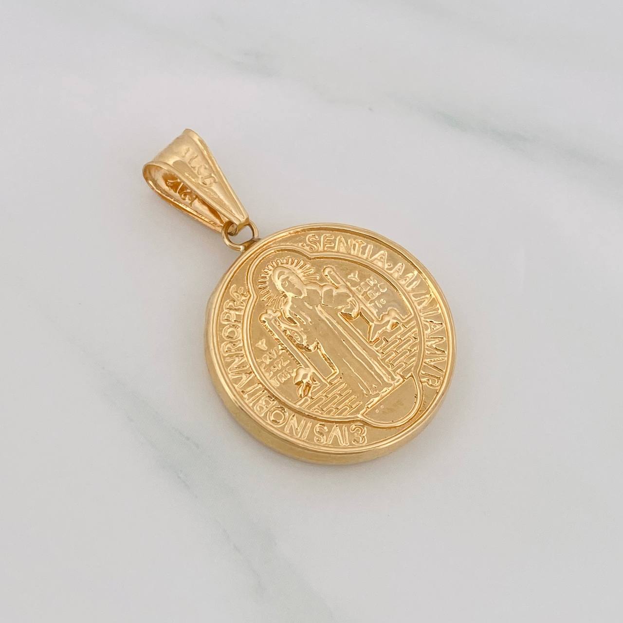 Dije San Benito 2.55g / 1 1/4 in Oro Amarillo 18K
