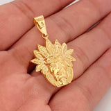 Pendant Indian 2.2g / 1 1/2 in 18K Yellow Gold