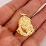 Dije Rostro Cristo 2.55g / 1 1/4 in Oro Amarillo 18K