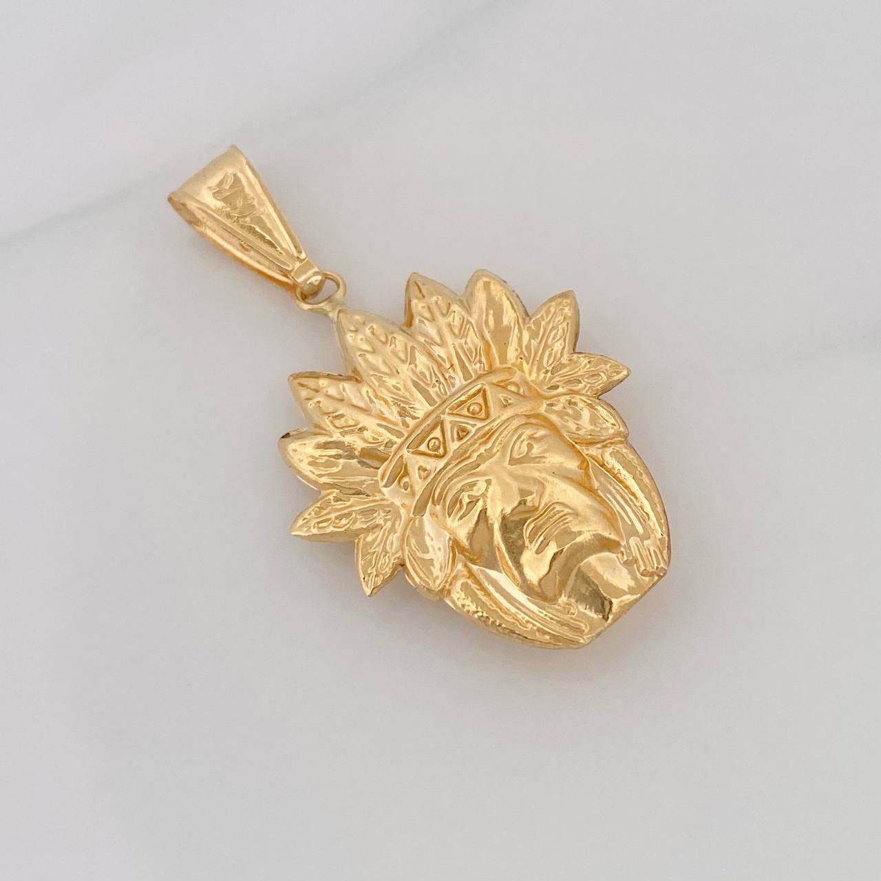 Pendant Indian 2g / 1 1/2 in 18K Yellow Gold