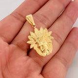 Pendant Indian 2g / 1 1/2 in 18K Yellow Gold