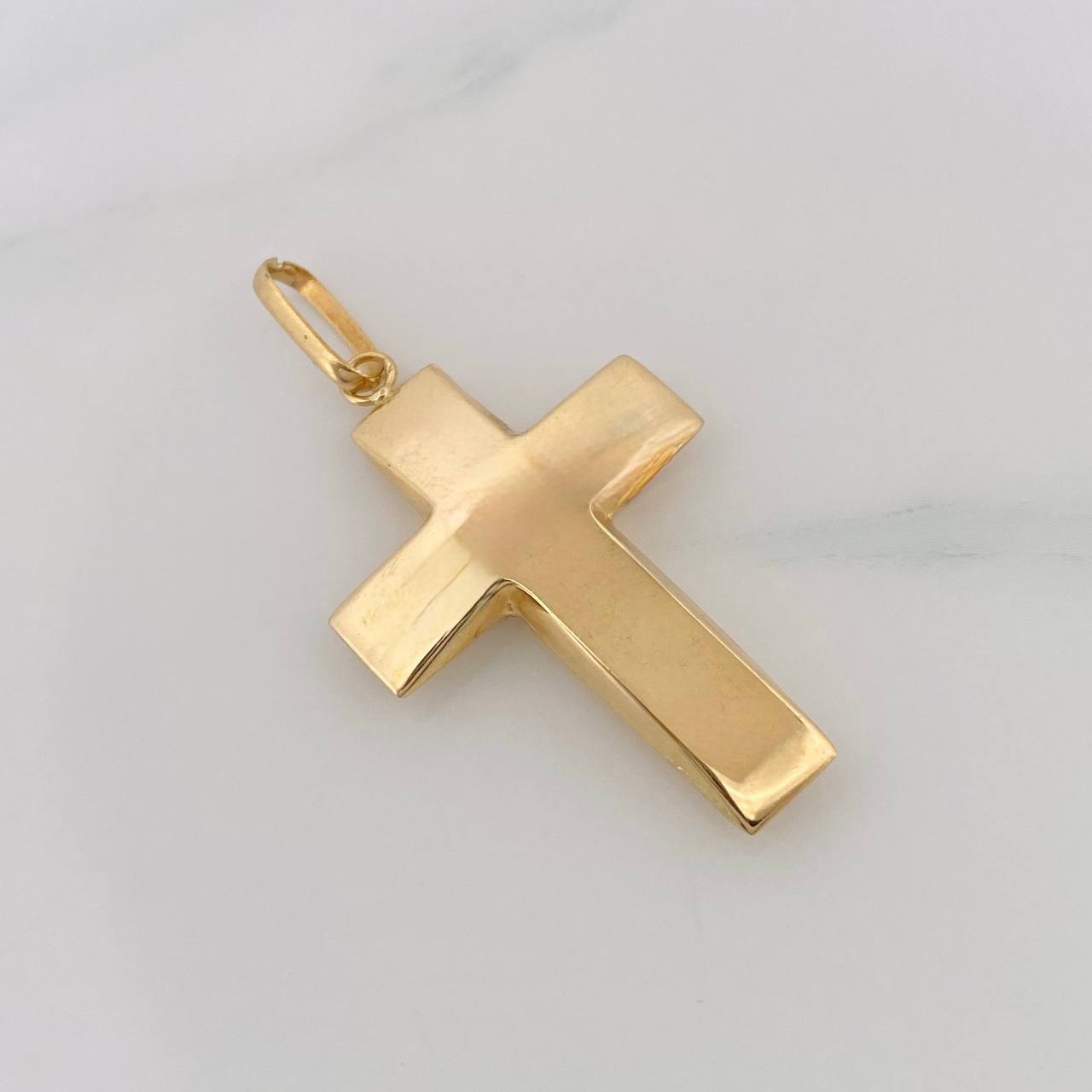 Dije Cruz 1.95g / 1 1/2 in Oro Amarillo 18K