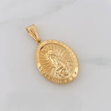 Dije Medalla Virgen de Guadalupe 2.3g / 1 1/2 in Oro Amarillo 18K