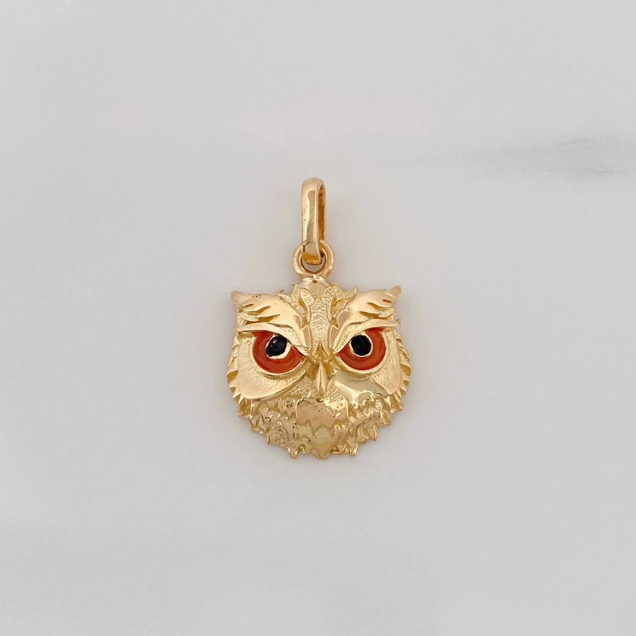 Pendant Owl 3g / 3/4 in Yellow Gold 18K