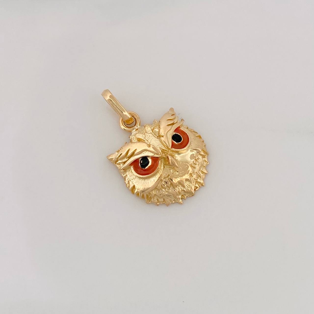 Pendant Owl 3g / 3/4 in Yellow Gold 18K
