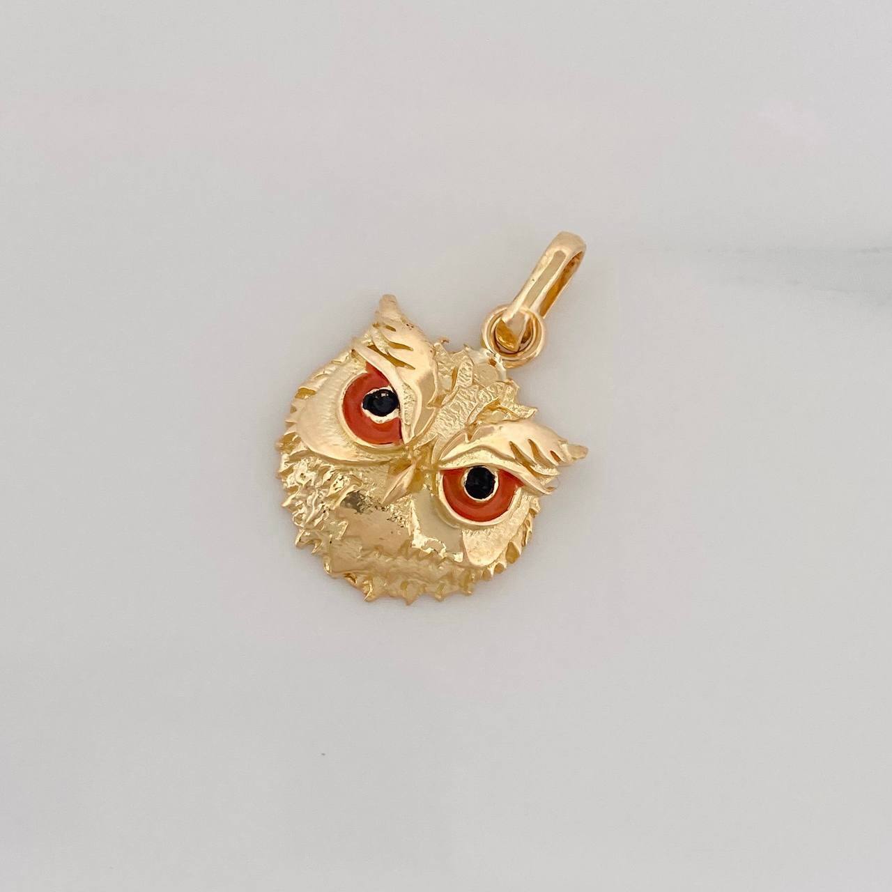Pendant Owl 3g / 3/4 in Yellow Gold 18K
