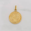 Dije Medalla San Benito 8g / 1 1/2 in Oro Amarillo 18K