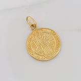 Dije Medalla San Benito 8g / 1 1/2 in Oro Amarillo 18K