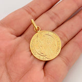 Dije Medalla San Benito 8g / 1 1/2 in Oro Amarillo 18K