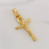 Dije Cruz Tronco 5.25g / 1 1/2 in Oro Amarillo 18K