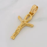 Dije Cruz Tronco 5.25g / 1 1/2 in Oro Amarillo 18K