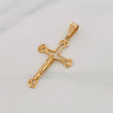 Dije Silueta Cruz Cristo 2.05g / 1 1/2 in Oro Amarillo 18K