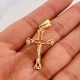 Dije Silueta Cruz Cristo 2g / 1 1/2 in Oro Amarillo 18K