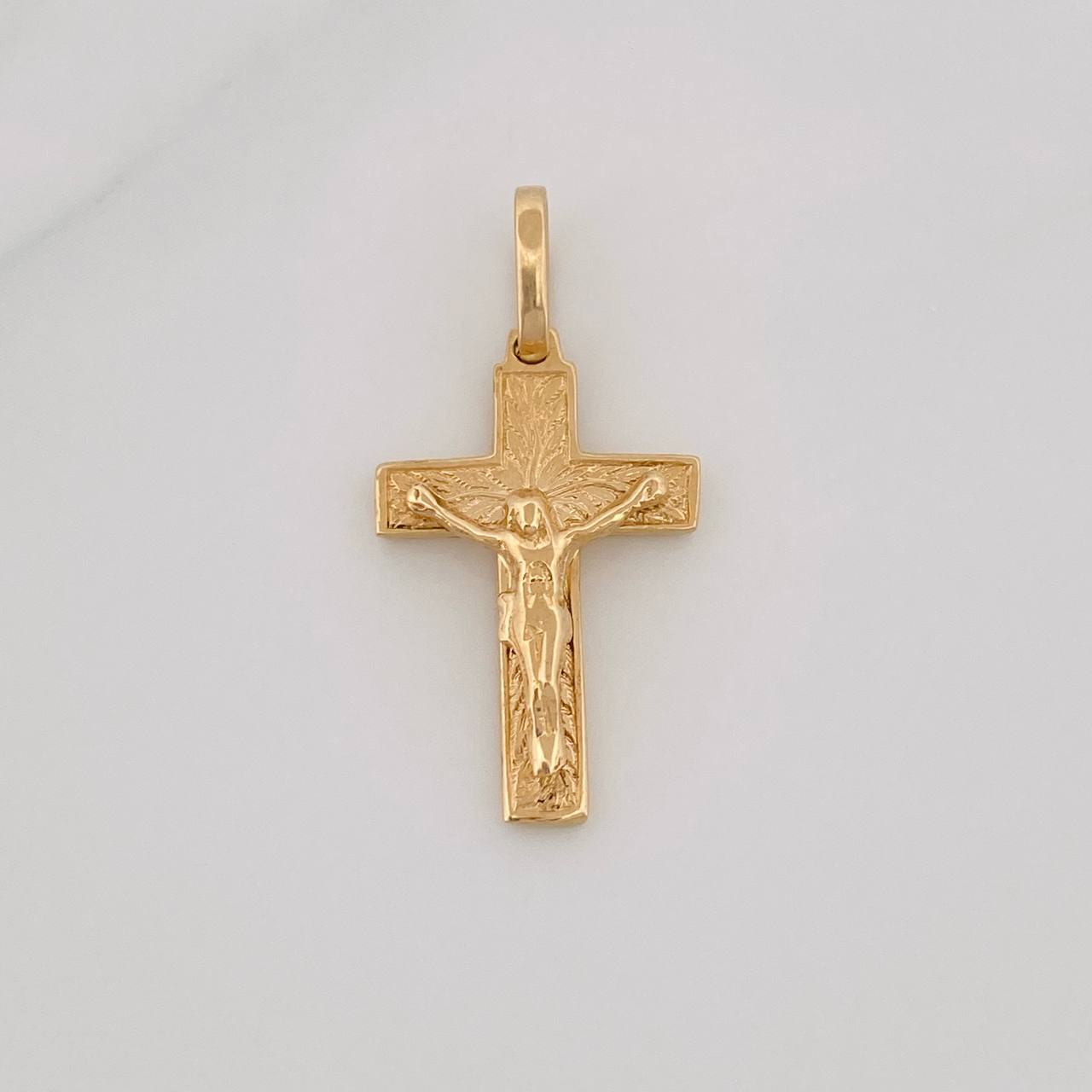 Dije Cruz Cristo 1.7g / 1 in Oro Amarillo 18K