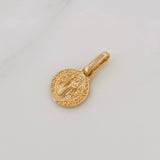 Dije San Benito 1.1g / 1/2 in Oro Amarillo 18K