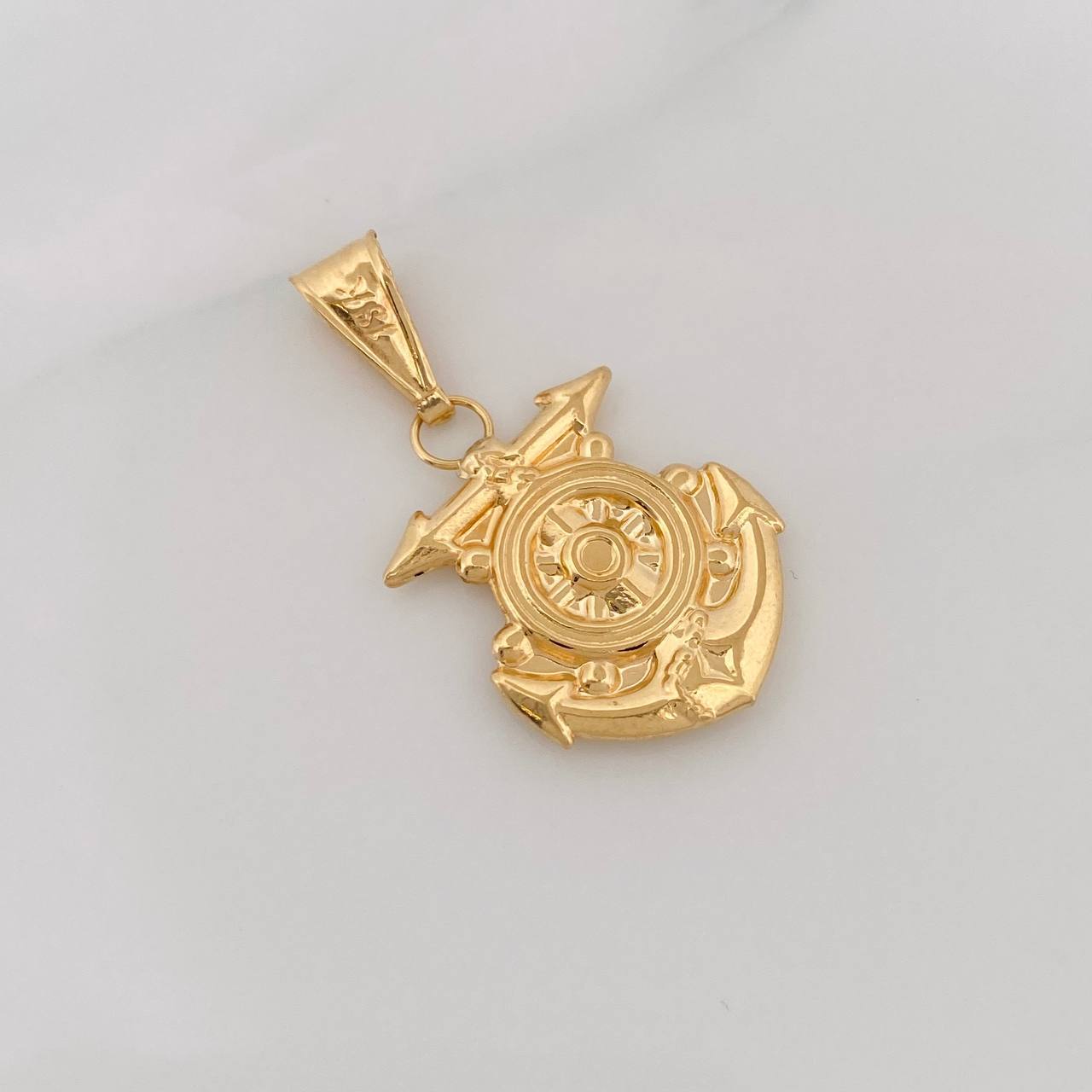 Dije Ancla Timón 1.7g / 1 1/4 in Oro Amarillo 18K