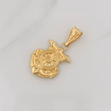 Dije Ancla Timón 1.7g / 1 1/4 in Oro Amarillo 18K