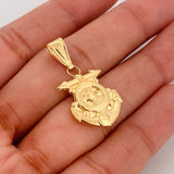 Dije Ancla Timón 1.7g / 1 1/4 in Oro Amarillo 18K