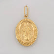 Pendant Virgen Milagrosa 1.65g / 1 1/4 in Yellow Gold 18K