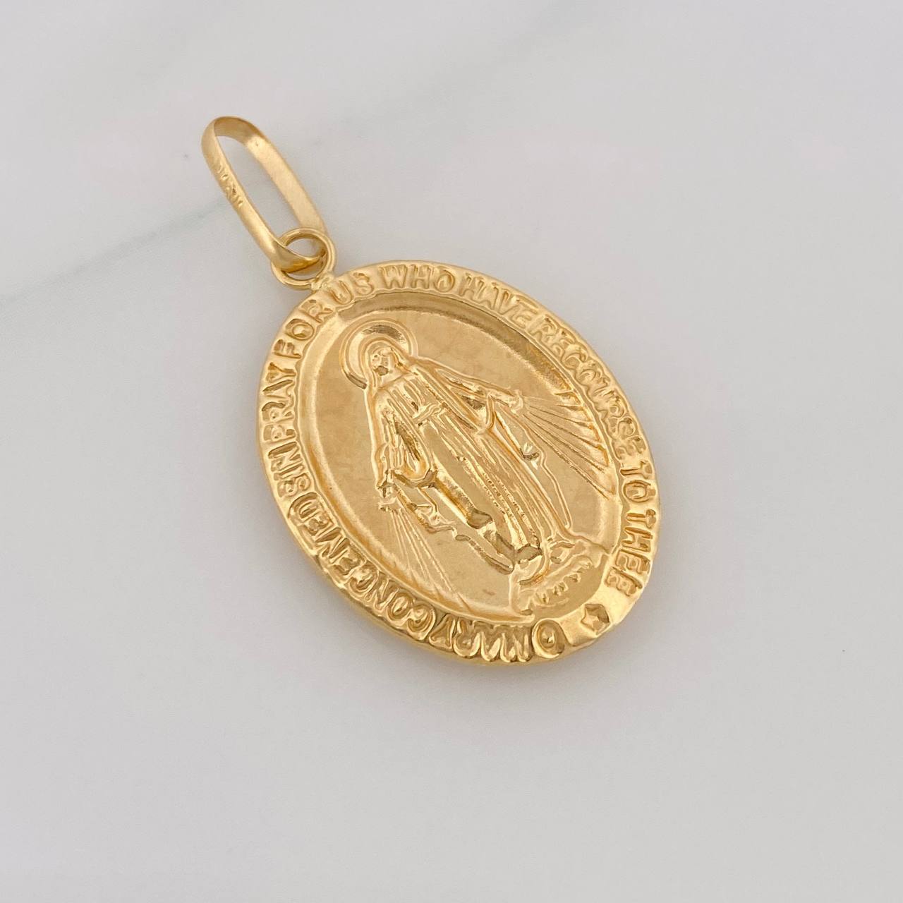Dije Virgen Milagrosa 1.75g / 1 1/4 in Oro Amarillo 18K