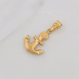 Pendant Anchor 1.1g / 1 in 18K Yellow Gold