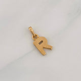 Dije Letra R 0.6g / 1/2 in Oro Amarillo 18K