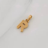 Dije Letra R 0.6g / 1/2 in Oro Amarillo 18K